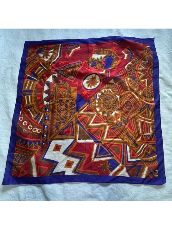 Accessories - Colorful Geometric Pattern Scarf